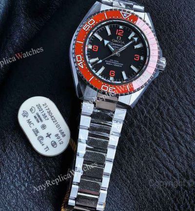 VS Factory Omega Seamaster Planet Ocean 600m 42mm 9015 Movement Red Bezel Watch
